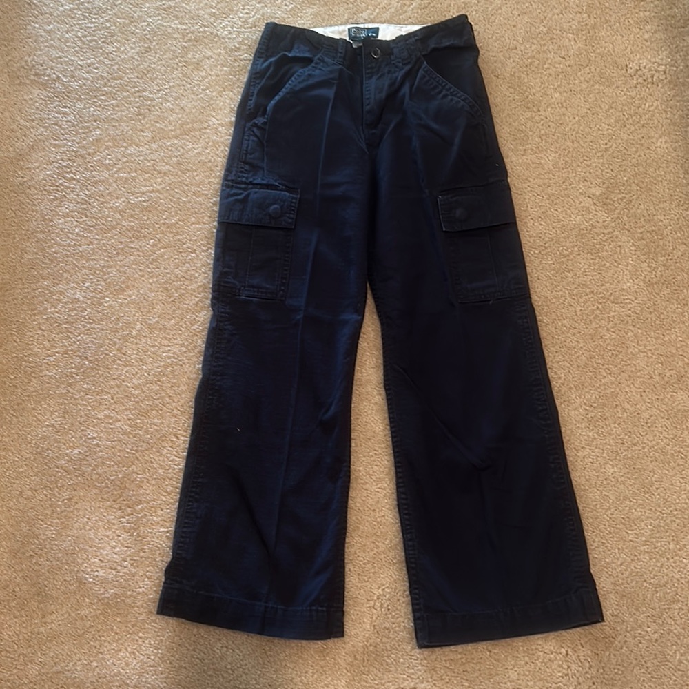 Boys Polo by Ralph Lauren cargo pants. Size 8. Navy blue.